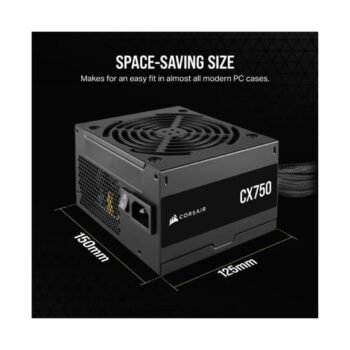 Corsair CX SERIES CX750 750 Watt 80 Plus Bronze Power Supply CP-9020279-IN