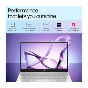 HP Pavilion, 12th Gen Intel Core i5-1235U, 16GB DDR4, 512GB SSD, 14-inch(35.6cm) - dv2014TU