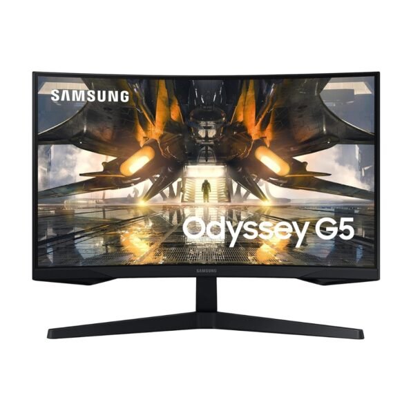 Samsung 27-Inch(68.5Cm) Odyssey G5 Gaming, QHD 2K 165Hz 1Ms 1000R Curved LCD Monitor Ls27Ag550Ewxxl, Black