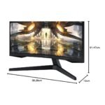 Samsung 27-Inch(68.5Cm) Odyssey G5 Gaming QHD 2K 165Hz Curved LCD Monitor Ls27Ag550Ewxxl, Black 1