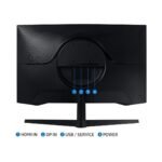Samsung 27-Inch(68.5Cm) Odyssey G5 Gaming QHD 2K 165Hz Curved LCD Monitor Ls27Ag550Ewxxl, Black 1