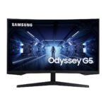 Samsung 27-inch(68.46cm) Odyssey G5 Gaming Ultra WQHD 144 Hz 1ms 1000R Curved Monitor LC27G55TQBWXXL, Black