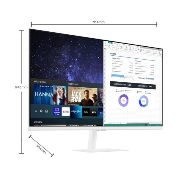 Samsung 32-Inch(80.13Cm) LED M5 FHD Smart Monitor LS32BM501EWXXL, White