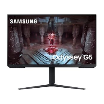 Samsung 32-Inch(80Cm) 2K QHD Odyssey G5 Gaming 165Hz 1Ms Flat LCD Monitor LS32CG510EWXXL, Black