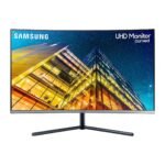 Samsung 32-inch(80cm) 3840 X 2160 Pixels 4K UHD, 1500R Curved Monitor LU32R590CWWXXL, Dark Blue Gray