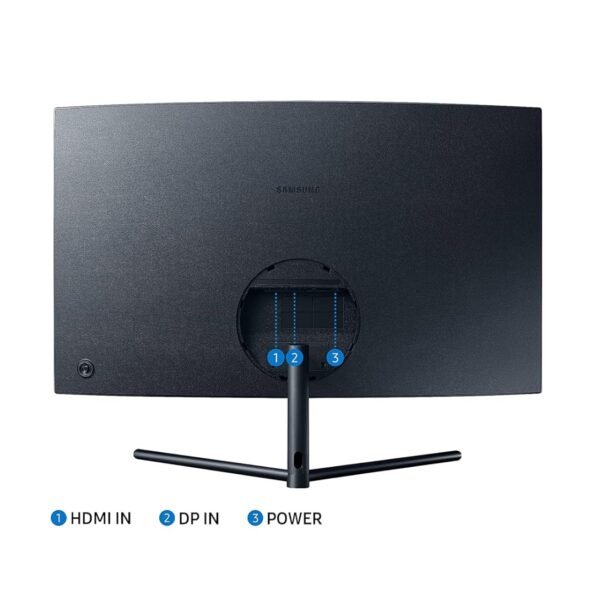 Samsung 32-inch(80cm) 3840 X 2160 Pixels 4K UHD, 1500R Curved Monitor LU32R590CWWXXL, Dark Blue Gray