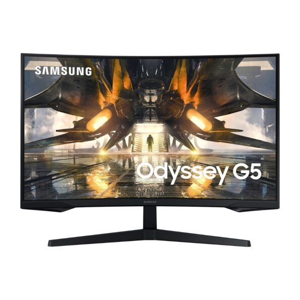 Samsung 32-inch(80cm) Odyssey G5 Gaming QHD 2K 165Hz 1ms 1000R Curved LCD Monitor LS32AG550EWXXL, Black