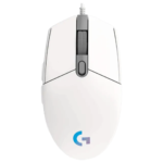 Logitech G203 Wired Gaming Mouse - White