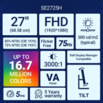 Dell SE2725H 27"/68.58cm FHD - Image 3
