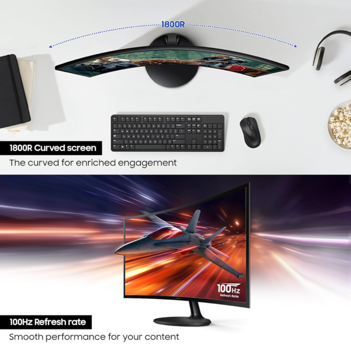 Samsung LS27D362GAWXXL 27 inch Curved Full HD Monitor - Image 2