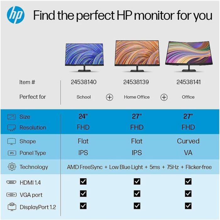HP V27i G5 FHD Monitor - Image 2