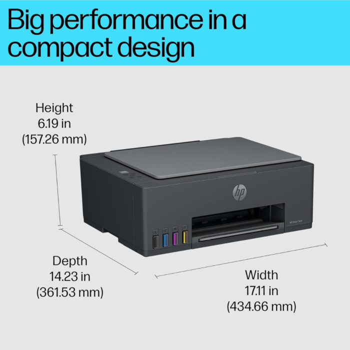 HP Smart Tank 524 All-in-One Printer – Dark Surf Blue