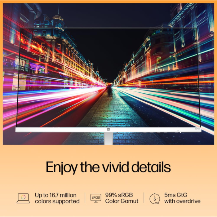 HP Series 5 23.8 inch FHD Monitor with Speakers - 524sa, 23.8inch(60.5cm) - Image 3