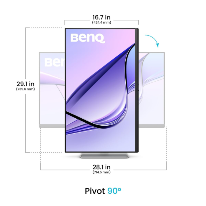 BenQ MA270U 27″ 4K Nano Matte Monitor – HDR, USB-C, Eye-Care - Image 3