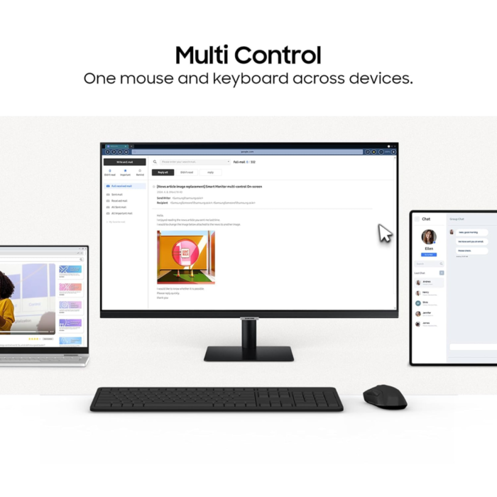 Samsung LS27DM500EWXXL 27 inch Smart Full HD Monitor - Image 3