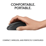 Logitech M240 Silent Bluetooth Mouse-Graphite - Image 3