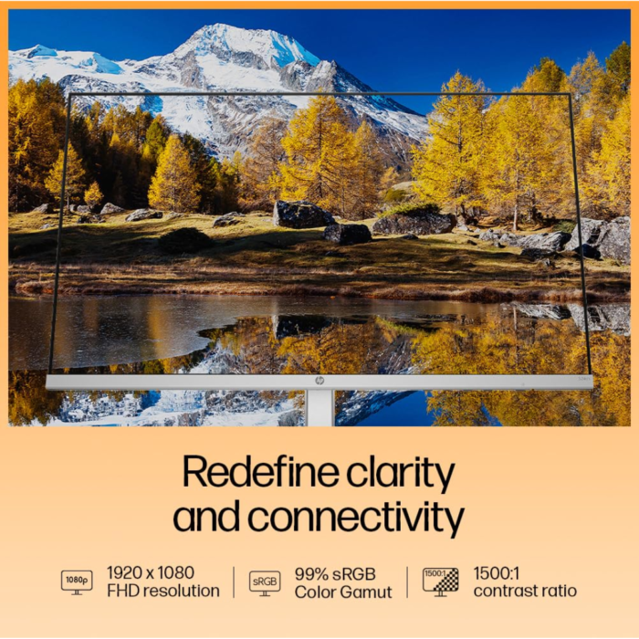 HP Series 5 23.8 inch FHD Height Adjust Monitor-524sh,23.8inch(60.5cm),FHD(1920 x 1080) - Image 3