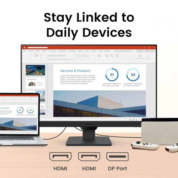 BenQ GW2790Q 27" QHD IPS Monitor – 100Hz, Eye-Care, HDMI/DP - Image 3