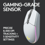 Logitech G203 Wired Gaming Mouse - White - Image 4