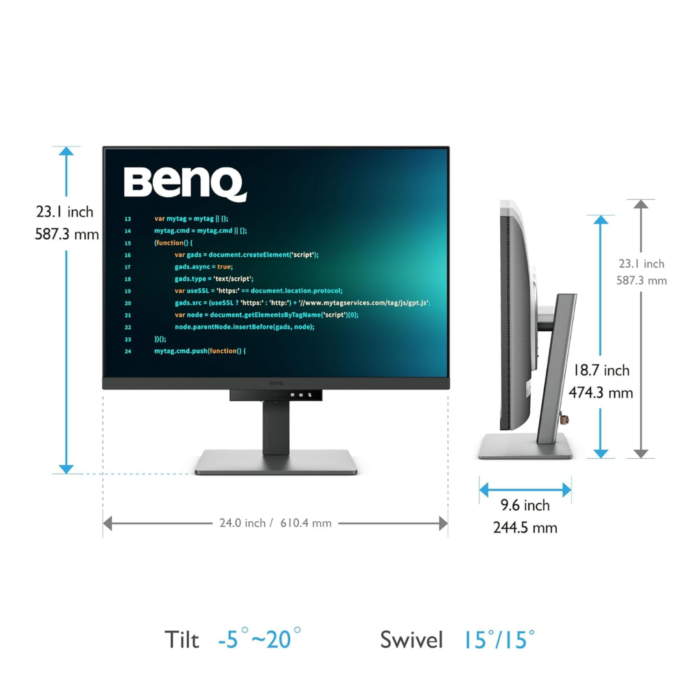 BenQ RD280U 28.2″ 4K+ Programming Monitor – HDR, USB-C, 3:2 - Image 4