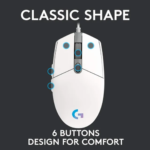 Logitech G203 Wired Gaming Mouse - White - Image 6