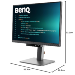 BenQ RD240Q 24.1″ WQXGA IPS Programming Monitor – HDR, USB-C - Image 6