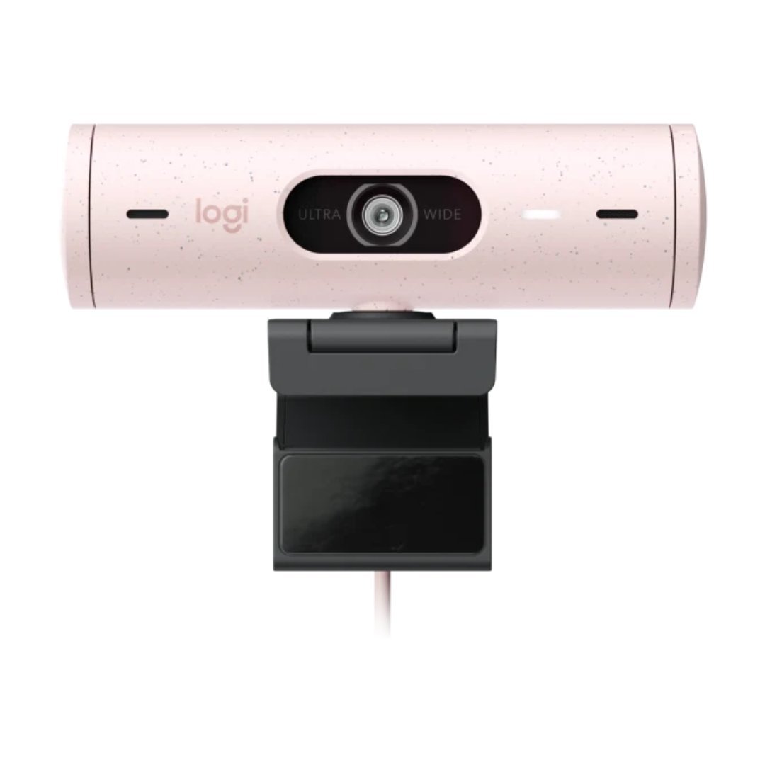 Logitech-BRIO-505-Business-Webcam-Rose-1.jpg Logitech BRIO 505 Business Webcam, Rose, Graphite, Off White - Image 1