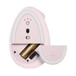 Logitech Lift Vertical Ergonomic Wireless Mouse-Rose - Image 3