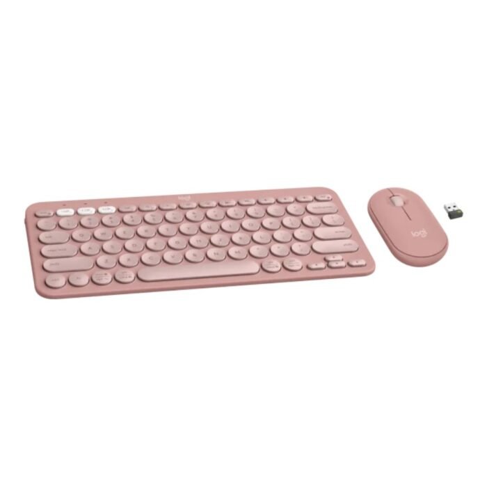 Logitech Pebble 2 Combo Wireless Keyboard and Mouse-Rose - Image 2