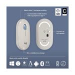 Logitech Pebble 2 Combo Wireless Keyboard and Mouse-Sand - Image 4