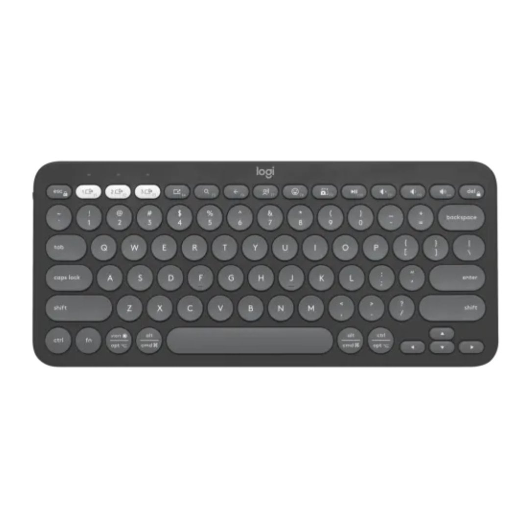 Logitech-Pebble-Keys-2-K380s-Bluetooth-Tablet-Keyboard-Graphite-1-1.jpg Logitech Pebble Keys 2 K380s Bluetooth Tablet Keyboard-Graphite - Image 1