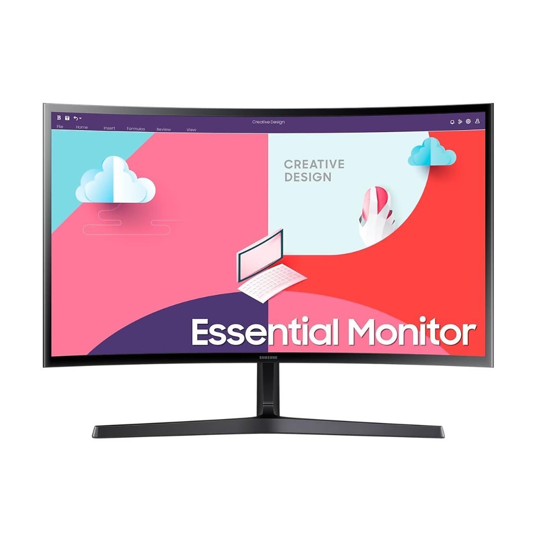 Samsung-24-Inch59.8Cm-FHD-75-Hz-VA-Panel1800R-Curved-Monitor-Ls24C366Eawxxl-Black-1-1.jpg Samsung LS24C366EAWXXL 24″ Curved VA Monitor – 75Hz, 1800R, Free Sync - Image 1