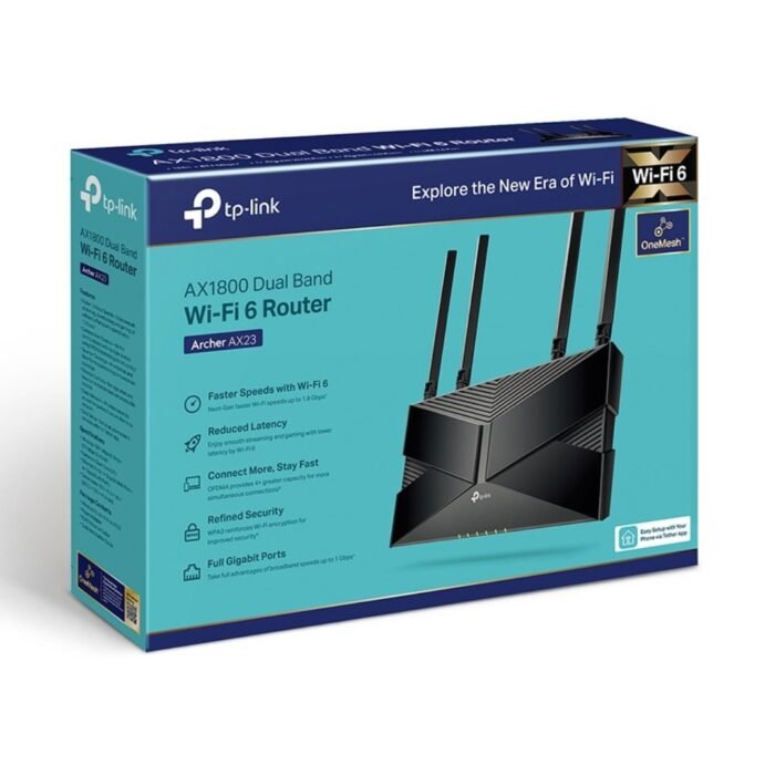 TP-Link Archer AX23 AX1800 Dual-Band Wi-Fi 6 Router - Image 3
