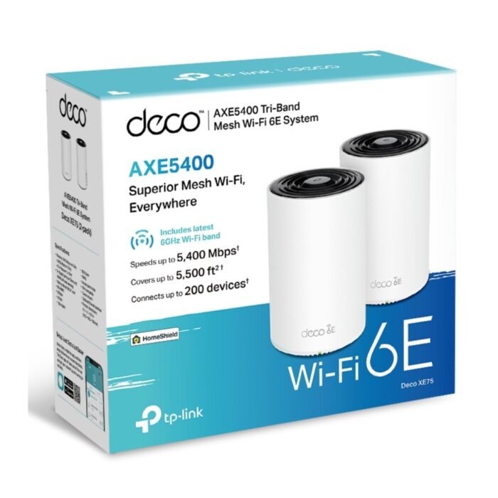 TP-Link Deco XE75 AXE5400 Tri-Band AI-Driven Mesh Wi-Fi 6E System - 2 Pack - Image 3
