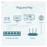 TP-Link LS1005 5-Port 10/100Mbps Desktop Switch - Image 4