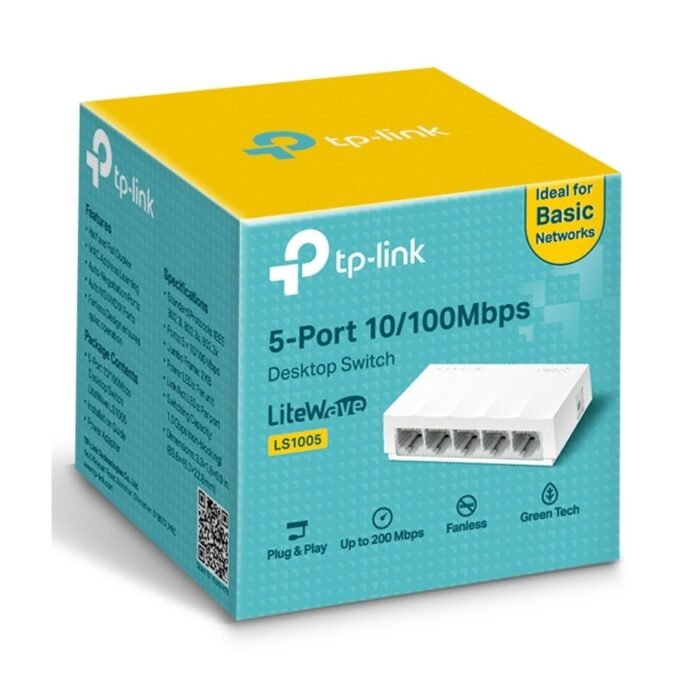 TP-Link LS1005 5-Port 10/100Mbps Desktop Switch - Image 3