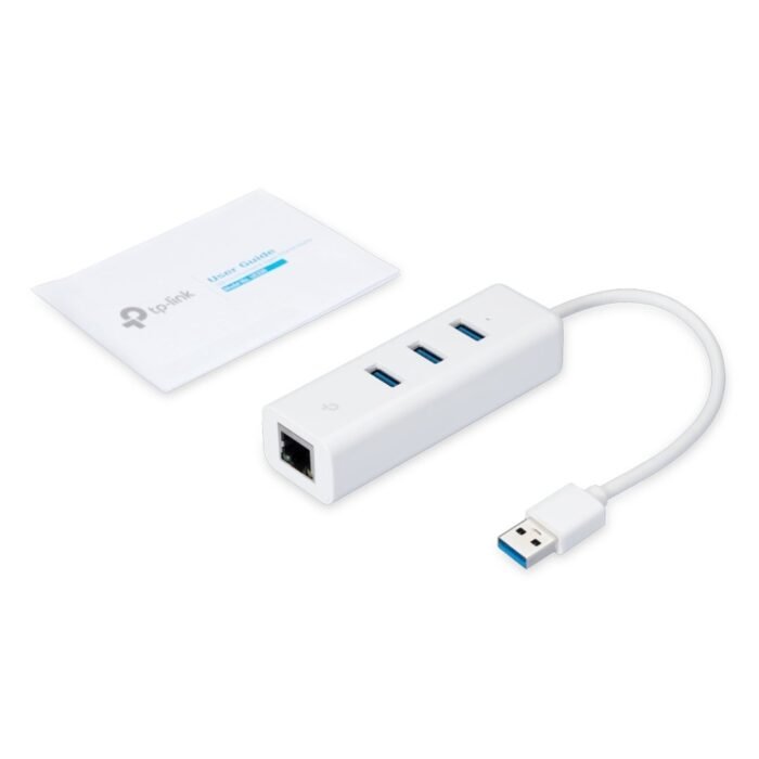TP-Link UE330 USB 3.0 3-Port Hub & Gigabit Ethernet Adapter 2 in 1 USB Adapter - Image 4