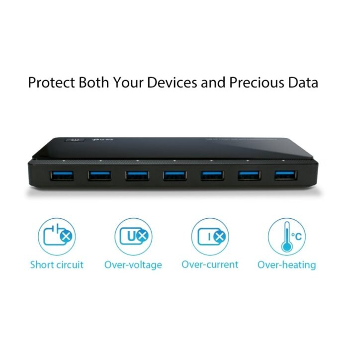 TP-Link UH720 USB 3.0 7-Port Hub with 2 Charging Ports - Image 5