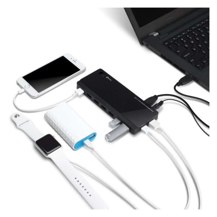 TP-Link UH720 USB 3.0 7-Port Hub with 2 Charging Ports - Image 3