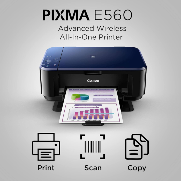 Canon PIXMA E560 All-in-One Wi-Fi Ink Efficient Colour Printer