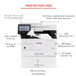 Canon image CLASS MF465dw Wireless Duplex Monochrome Laser All-in-One Printer