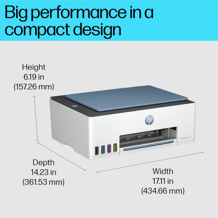 HP Smart Tank 585 All-in-One Printer – Dark Surf Blue