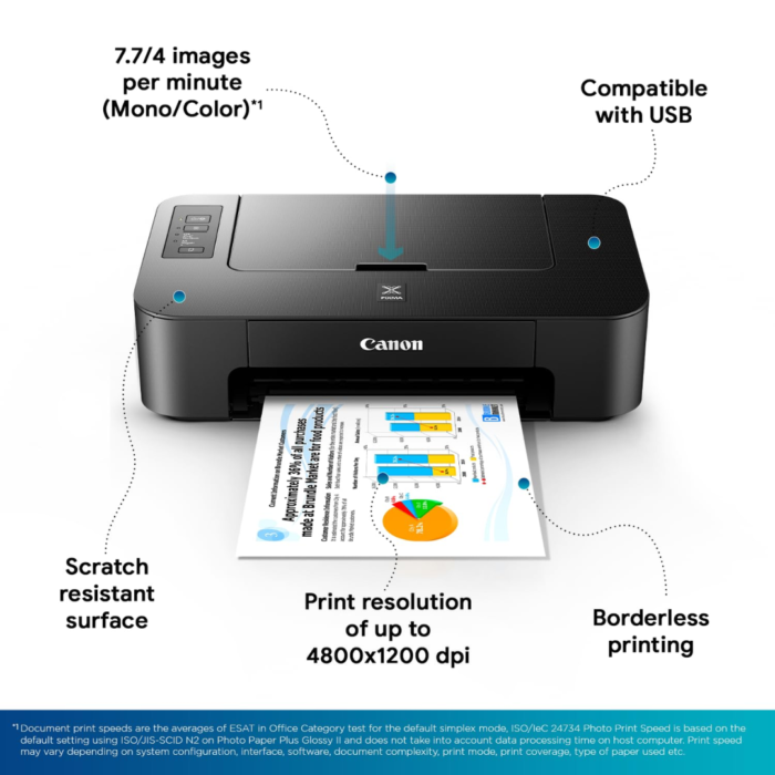 Canon PIXMA TS207 Single Function Inkjet Printer