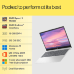 HP 15-fc0389AU 15.6-Inch Laptop (39.6 cm) – Silver
