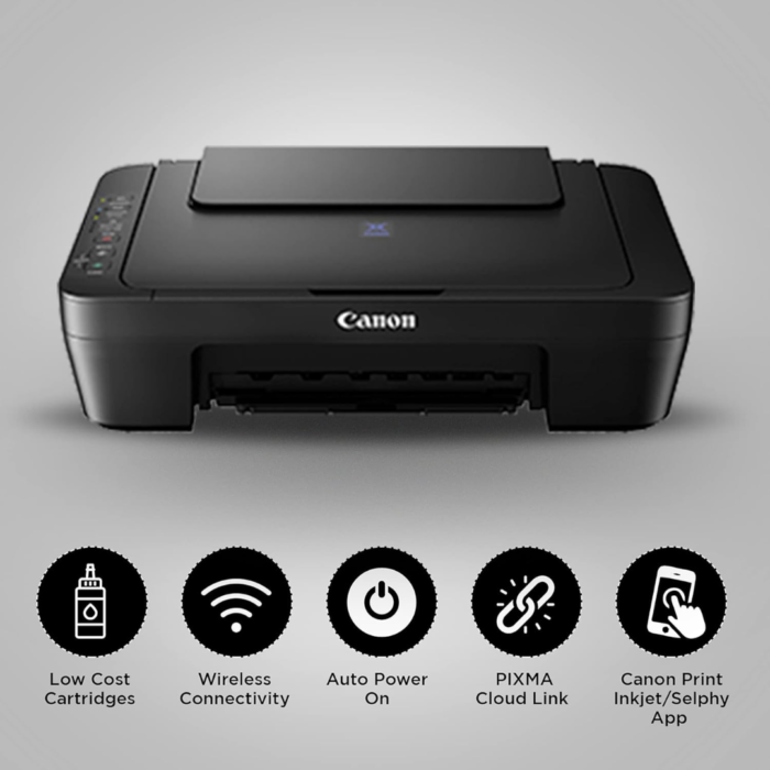 Canon PIXMA E470 All-in-One Wi-Fi Ink Efficient Colour Printer