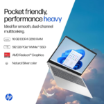 HP 15-fc0476AU 15.6-Inch Laptop (39.6 cm) – Silver