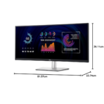 Dell P3425WE 34-inch WQHD Curved USB-C Hub Monitor