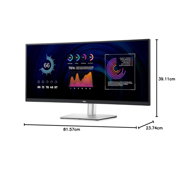 Dell P3425WE 34-inch WQHD Curved USB-C Hub Monitor