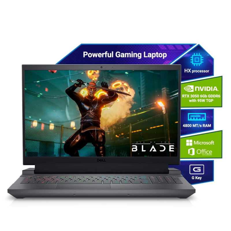 Dell G15 5530 Gaming Laptop – Intel Core i5, RTX 3050, 8GB RAM, 512GB SSD